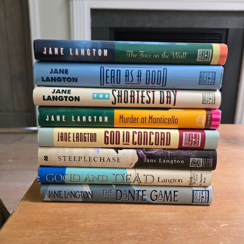 Jane Langton Homer Kelly Mystery Books Lot 8 Hardcover Novels